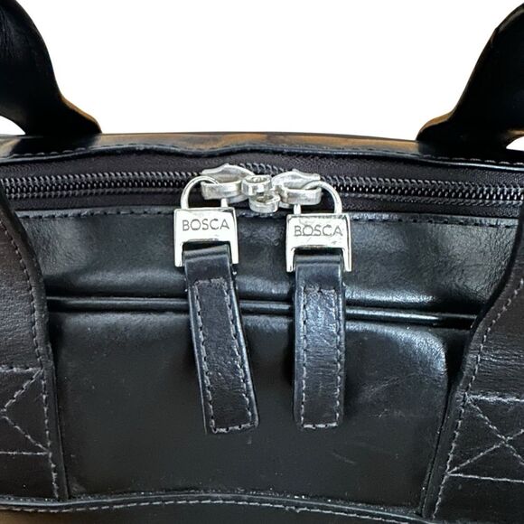 Bosca Old Leather Stringer Bag Black Leather - Picture 9 of 13